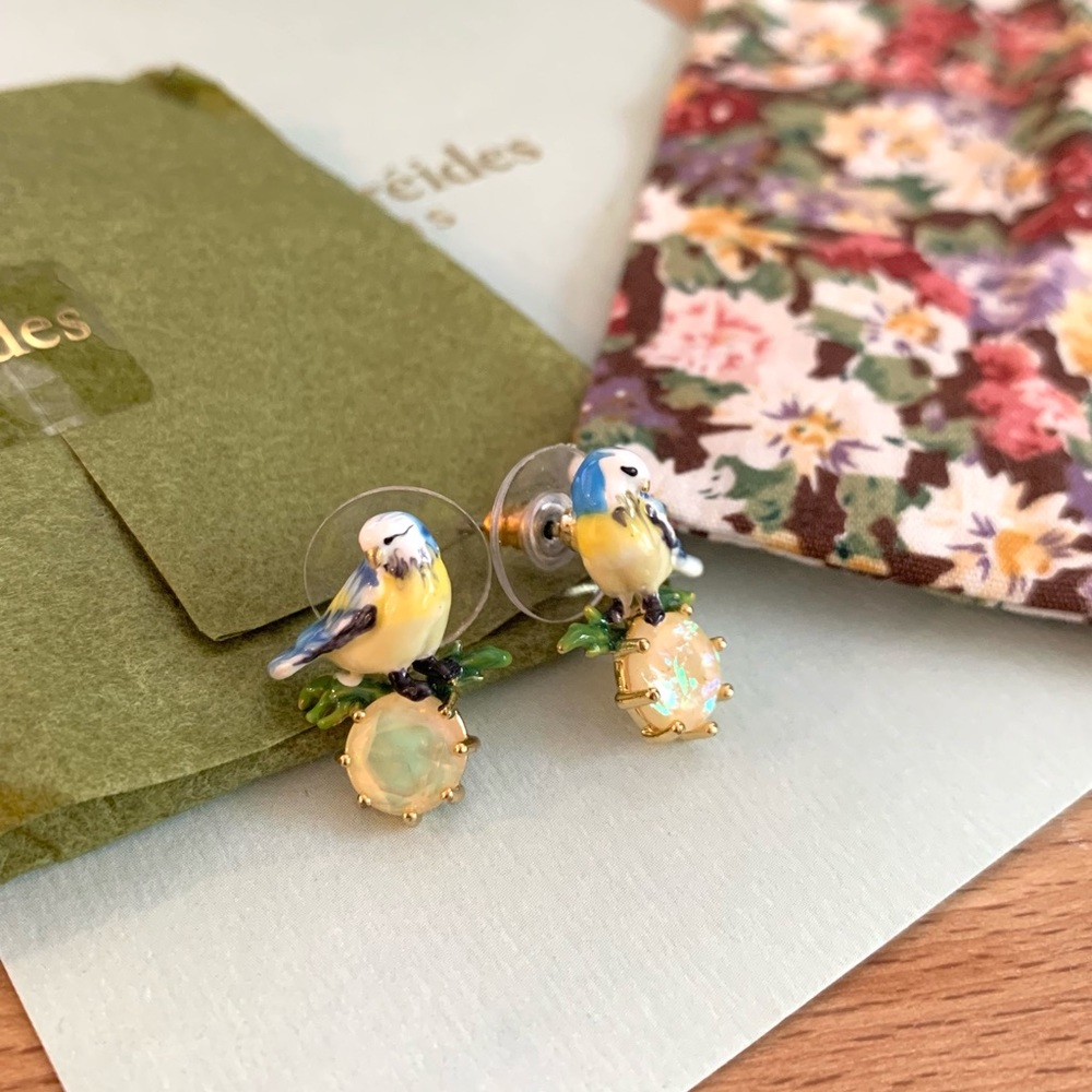 Les Nereides loves animals bird earrings